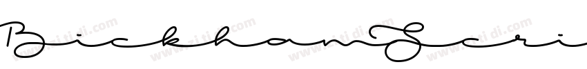 BickhamScriptMM MiSa字体转换